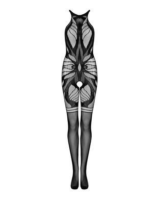 Сетчатый бодистокинг без рукавов Obsessive Bodystocking G331 S/M/L, black, с доступом