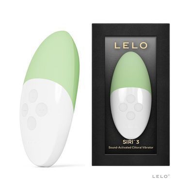 Музыкальный вибратор для клитора LELO SIRI 3 Green, вибрации в ритме звуков без смартфона