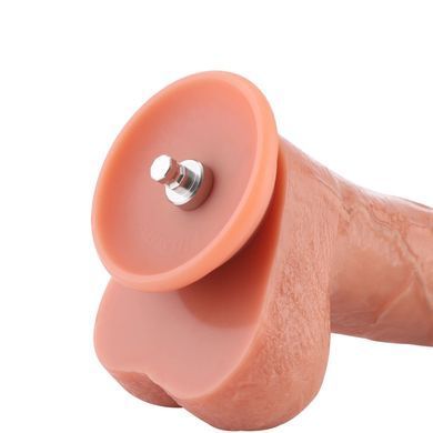 Фалоімітатор для секс-машин Hismith 8.25" Dual-density dildo with veins, система KlicLok