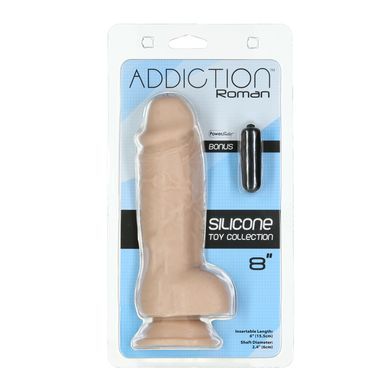 Реалістичний фалоімітатор ADDICTION Roman 8&Prime; Girthy Dong, довжина 22 см, діаметр 6 см