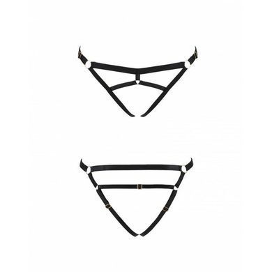Трусики-стринги из стреп Passion Exclusive KELIS THONG XXL/XXXL, black