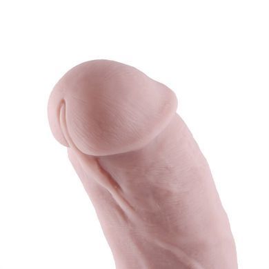 Силіконовий фалоімітатор для секс-машин Hismith 8.3&Prime; Silicone Dildo, вигнутий, система KlicLok