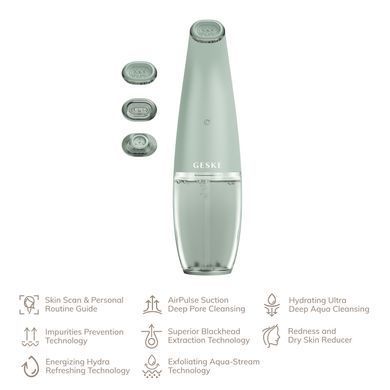 Очищуючий засіб для обличчя GESKE Aqua-Stream Face Cleanser 8в1 green