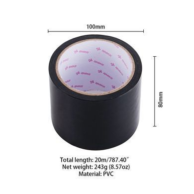 Скотч для бондажа LOCKINK SEVANDA Electrostatic Tape, черная, 16 м