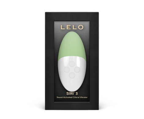 Музыкальный вибратор для клитора LELO SIRI 3 Green, вибрации в ритме звуков без смартфона