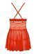 Бебі-дол Obsessive 838-BAB-3 babydoll & thong red L/XL