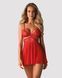 Бебі-дол Obsessive 838-BAB-3 babydoll & thong red L/XL