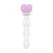 Стеклянная анальная цепочка Gildo Glass Butt Plug Heart Shape No. 35