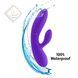 Гибкий вибратор кролик с двумя моторами FeelzToys Lea Rabbit Vibrator Medium Purple