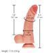 Фалоімітатор для секс-машин Hismith 8.25" Dual-density dildo with veins, система KlicLok