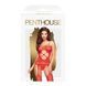 Бодистокинг с вырезом на животике Penthouse - Hot Nightfall Red XL