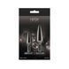 Набор анальных пробок NS Novelties Rear Assets - Tapered Trainer Kit - Gunmetal - Black