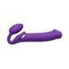Безремневой страпон с вибрацией Strap-On-Me Vibrating Violet XL, диам. 4,7см, пульт ДУ, регулируемый