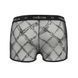 Чоловічі прозорі боксери Passion 032 SHORT JAMES XXL/XXXL Black, сітка