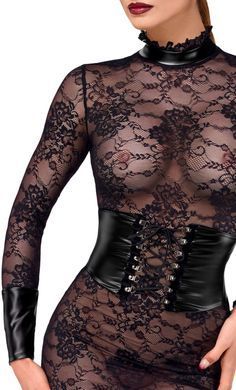 Платье Noir Handmade F375 Noirelle Lace Corset Midi dress S