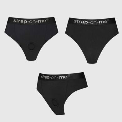 Трусики с фиксацией дилдо Strap-On-Me Harness Lingerie Idole - L - Black