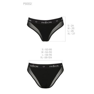 Трусики с прозрачной вставкой Passion PS002 PANTIES M, black