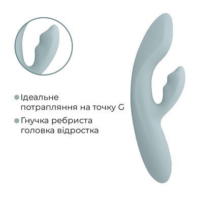 Смарт вібратор-кролик Svakom Chika, 2 незалежні мотори, підігрів до 38 &deg;C