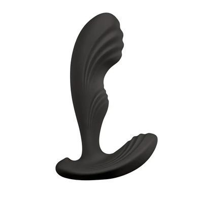 Вибромассажер простаты S Pleasures Premium Cozy, черный, с рельефной головкой, 10 режимов