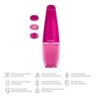 Очищуючий засіб для обличчя GESKE Aqua-Stream Face Cleanser 8в1 magenta