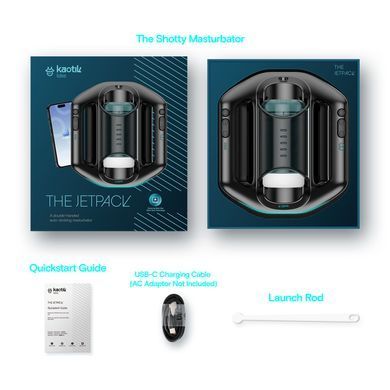 Смарт-мастурбатор Kaotik Labs The Jetpack, режим edging, очень мощный, имитация фрикций