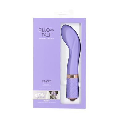 Розкішний вібратор Pillow Talk Sassy Purple Special Edition, Сваровскі, пов&rsquo;язка на очі+гра