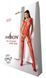 Бодістокінг з плетінням на грудях Passion BS099 One Size, red, відкритий доступ, імітація підв&rsquo;язок