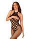 (SALE) Сітчастий бодістокінг з імітацією боді Obsessive Bodystocking G332 S/M/L, black, з доступом