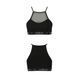 Спортивный топ с прозрачной вставкой Passion PS006 TOP XL, black