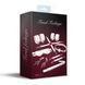 Набір Feral Feelings BDSM Kit 7 White, наручники, поножі, конектор, маска, падл, кляп, затискачі