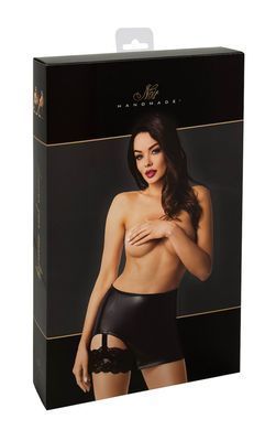 Спідниця Noir Handmade F345 Powerwetlook skirt with garter - XL
