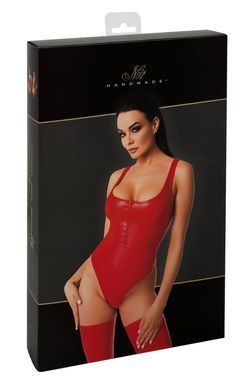 Боди Noir Handmade F352 Red powerwetlook body - S