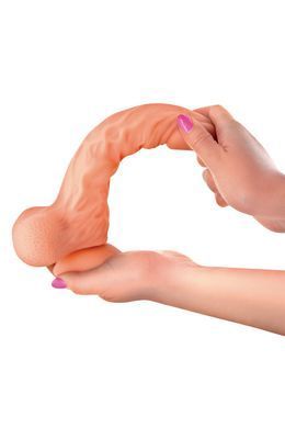 Фалоімітатор із рухомою крайньою плоттю Real Body &mdash; Real Brad, діаметр 4,5 см, TPE