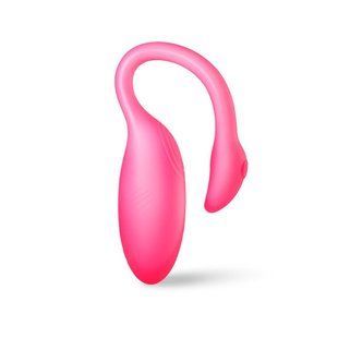 Смарт-виброяйцо Magic Motion Flamingo Max Pink 2 в 1: виброяйцо и тренажер Кегеля, 10 режимов