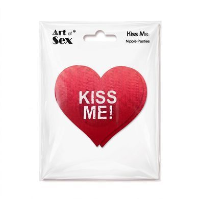 Пестис-сердечки Art of Sex - Kiss me, красный