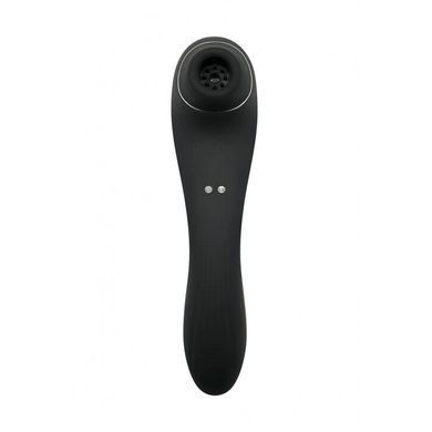 Вакуумный стимулятор с вибрацией Wooomy Smoooch Black Clitoral Suction & Vibration