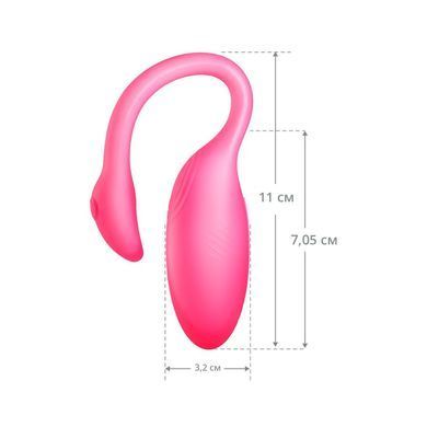 Смарт-виброяйцо Magic Motion Flamingo Max Pink 2 в 1: виброяйцо и тренажер Кегеля, 10 режимов
