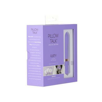 Роскошный вибратор PILLOW TALK - Special Edition Flirty Purple с кристаллом Сваровски, Фиолетовый