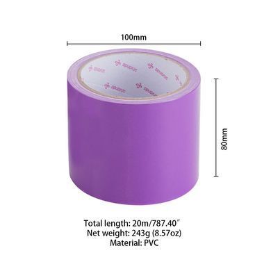Скотч для бондажа LOCKINK SEVANDA Electrostatic Tape, фиолетовая, 16 м