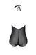 Боди Passion LEAFA BODY black, L/XL, на завязках, мягкая чашка, низ в виде шортиков
