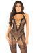 Бодистокинг Leg Avenue Crotchless Bodystocking with Heart One Size, Black