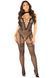 Бодистокинг Leg Avenue Crotchless Bodystocking with Heart One Size, Black
