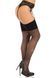 Чулки со стразами Leg Avenue Wide Top Rhinestone Sheer Stockings, One Size, черные, выше колена