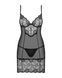 (SALE) Сорочка Obsessive Alluria chemise & thong S/M