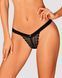 (SALE) Мереживні трусики із заниженою талією Obsessive Estiqua panties M/L, чорні