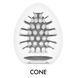 Мастурбатор-яйце Tenga Egg Cone, щільний TPE, пробник лубриканту 5 мл
