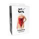 Сексуальное лакированное боди Art of Sex - Josephine красное M