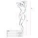 Бодистокинг Passion BS002 white, имитация чулок и пояса