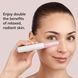 Ручка-масажер для обличчя з рожевим кварцом GESKE SmartAppGuided Double-Sided Rose Quartz Depuffing Pen 7в1 starlight