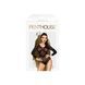 Боди Penthouse High On Love XL Black, глубокий вырез на спине, имитация стреп